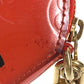 LOUIS VUITTON M93691 モノグラムヴェルニ ローズ 薔薇 ポルト モネ シャポー ポルトモネシャポー 財布 小銭入れ ラウンドファスナー コインケース モノグラムヴェルニ ユニセックス オレンジサンセット オレンジ