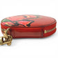 LOUIS VUITTON M93691 モノグラムヴェルニ ローズ 薔薇 ポルト モネ シャポー ポルトモネシャポー 財布 小銭入れ ラウンドファスナー コインケース モノグラムヴェルニ ユニセックス オレンジサンセット オレンジ