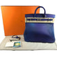 HERMES グラデーション オータクロア40 オータクロア 40 コスモス カバン トートバッグ ハンドバッグ トゴ ユニセックス ブルーニュイ/ヴァイオレット ブルー