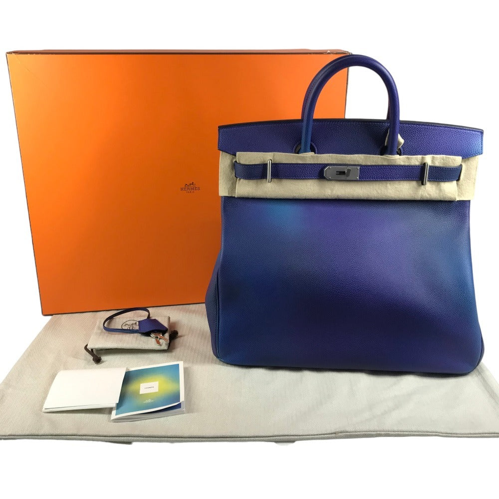 HERMES グラデーション オータクロア40 オータクロア 40 コスモス カバン トートバッグ ハンドバッグ トゴ ユニセックス ブルーニュイ/ヴァイオレット ブルー