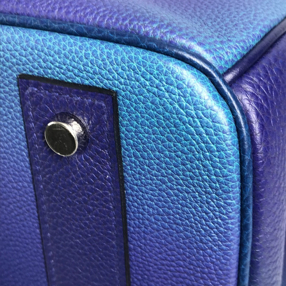 HERMES グラデーション オータクロア40 オータクロア 40 コスモス カバン トートバッグ ハンドバッグ トゴ ユニセックス ブルーニュイ/ヴァイオレット ブルー