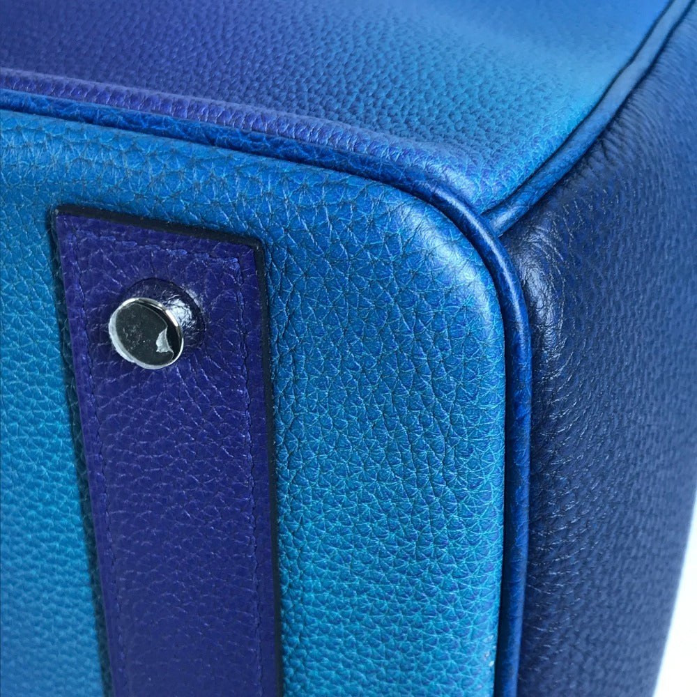 HERMES グラデーション オータクロア40 オータクロア 40 コスモス カバン トートバッグ ハンドバッグ トゴ ユニセックス ブルーニュイ/ヴァイオレット ブルー