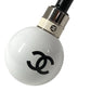CHANEL CC Coco Mark All-Over Print Folding Umbrella Umbrella Polyester Unisex White