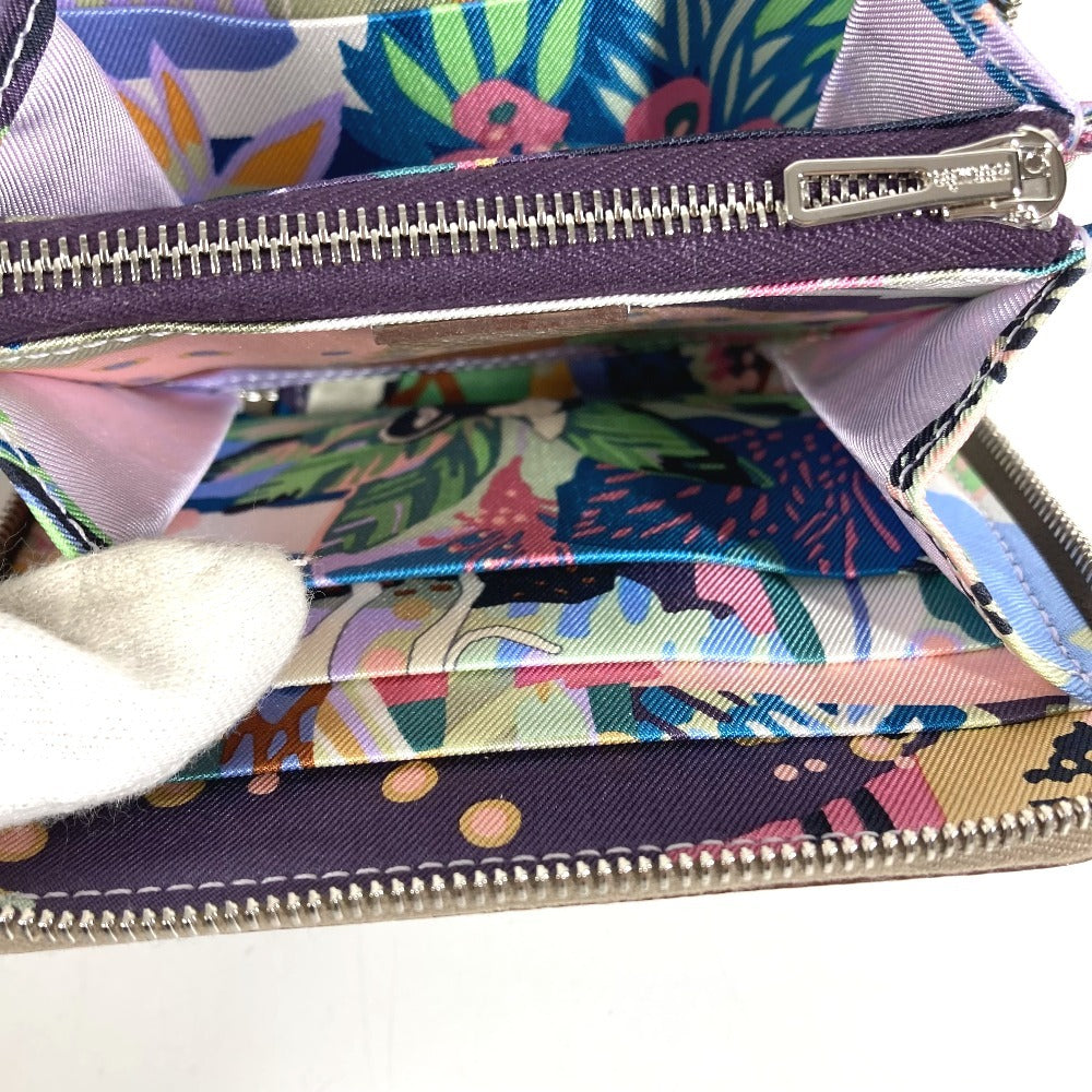 HERMES アザップコンパクトシルクイン 財布 小銭入れ ウォレット ラウンドファスナー コインケース エプソン ユニセックス エトゥープ グレー