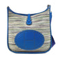 HERMES H-perforated logo Evelyne 1 bag crossbody shoulder bag leather unisex blue