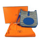 HERMES H-perforated logo Evelyne 1 bag crossbody shoulder bag leather unisex blue
