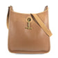 HERMES Vintage Vespa PM Crossbody Bag Leather Unisex Brown