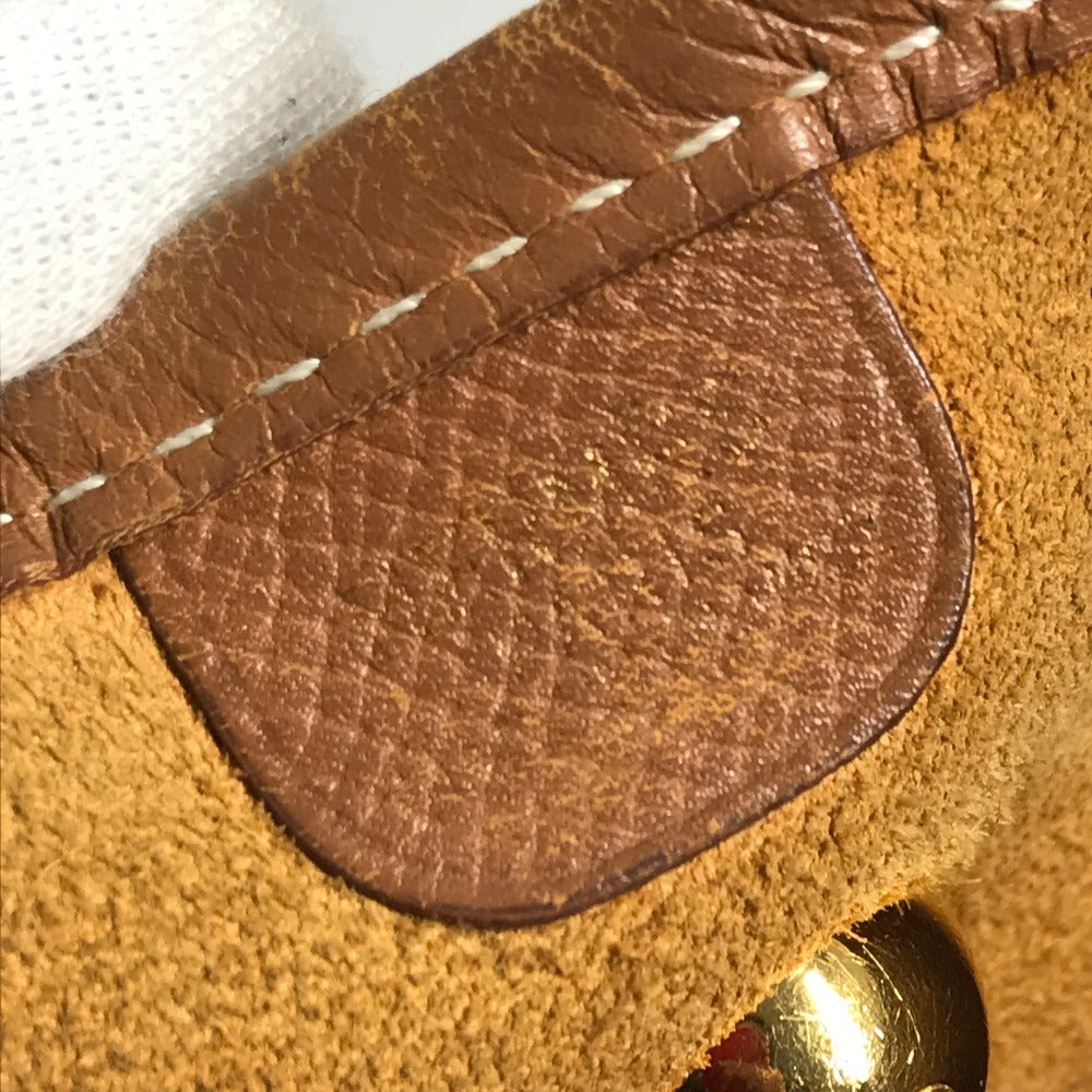 HERMES Vintage Vespa PM Crossbody Bag Leather Unisex Brown