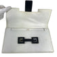 HERMES Vintage Medor Pouch Flap Bag Clutch Bag Leather Unisex White x Navy
