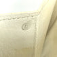 HERMES Vintage Medor Pouch Flap Bag Clutch Bag Leather Unisex White x Navy