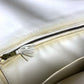 HERMES Vintage Medor Pouch Flap Bag Clutch Bag Leather Unisex White x Navy