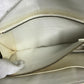 HERMES Vintage Medor Pouch Flap Bag Clutch Bag Leather Unisex White x Navy