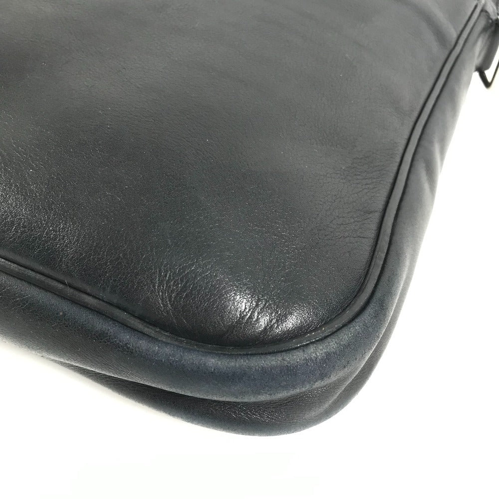 HERMES ヴィンテージ ロゴ ハンドバッグ トートバッグ カバン 肩掛け ビジネスバッグ 書類バッグ ショルダーバッグ レザー ユニセックス ブラック