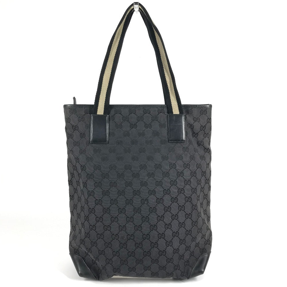GUCCI 019 0401 GG Logo Bag Tote Bag Shoulder Bag Bucket Bag Shoulder Bag Leather/Canvas Unisex Black