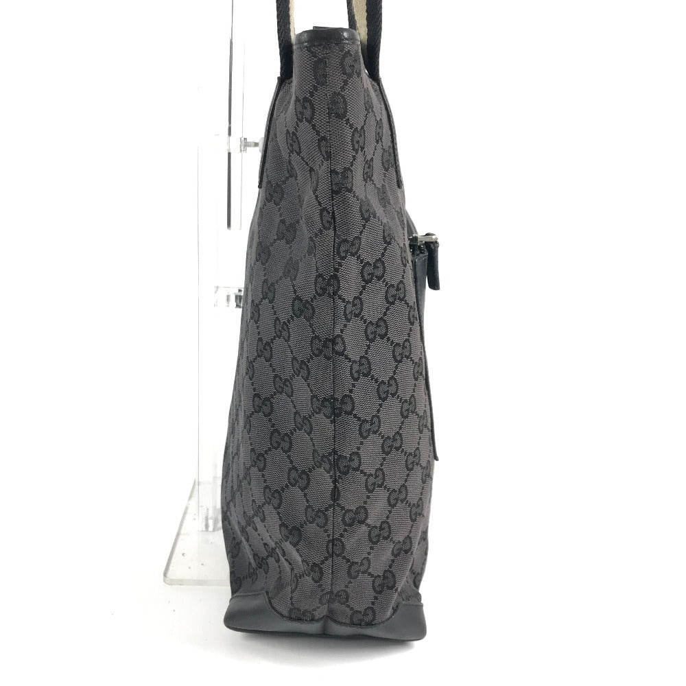 GUCCI 019 0401 GG Logo Bag Tote Bag Shoulder Bag Bucket Bag Shoulder Bag Leather/Canvas Unisex Black