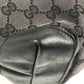 GUCCI 019 0401 GG Logo Bag Tote Bag Shoulder Bag Bucket Bag Shoulder Bag Leather/Canvas Unisex Black