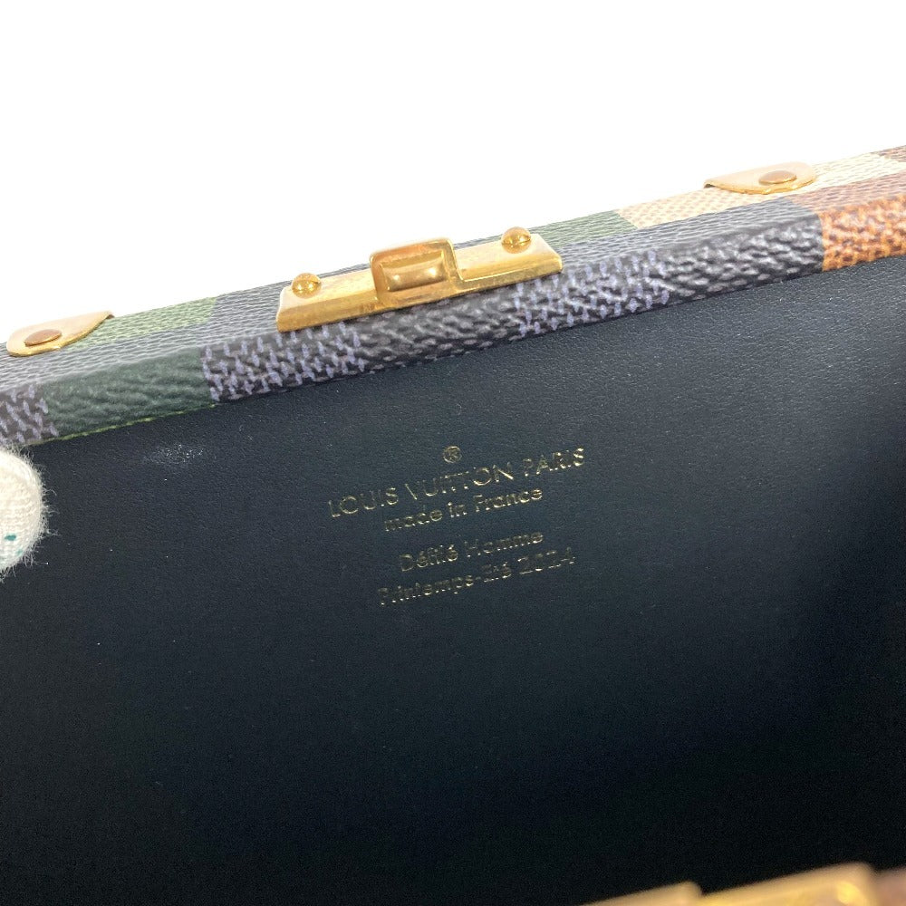 LOUIS VUITTON M10489 ダモフラージュ ネオウォレットトランク カバン 斜め掛け 2WAYバッグ クラッチバッグ ポーチ ショルダーバッグ レザー ユニセックス カーキ
