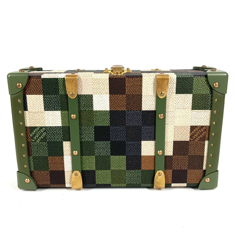 LOUIS VUITTON M10489 ダモフラージュ ネオウォレットトランク カバン 斜め掛け 2WAYバッグ クラッチバッグ ポーチ ショルダーバッグ レザー ユニセックス カーキ