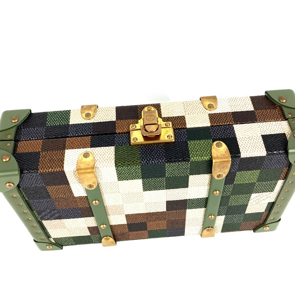 LOUIS VUITTON M10489 ダモフラージュ ネオウォレットトランク カバン 斜め掛け 2WAYバッグ クラッチバッグ ポーチ ショルダーバッグ レザー ユニセックス カーキ