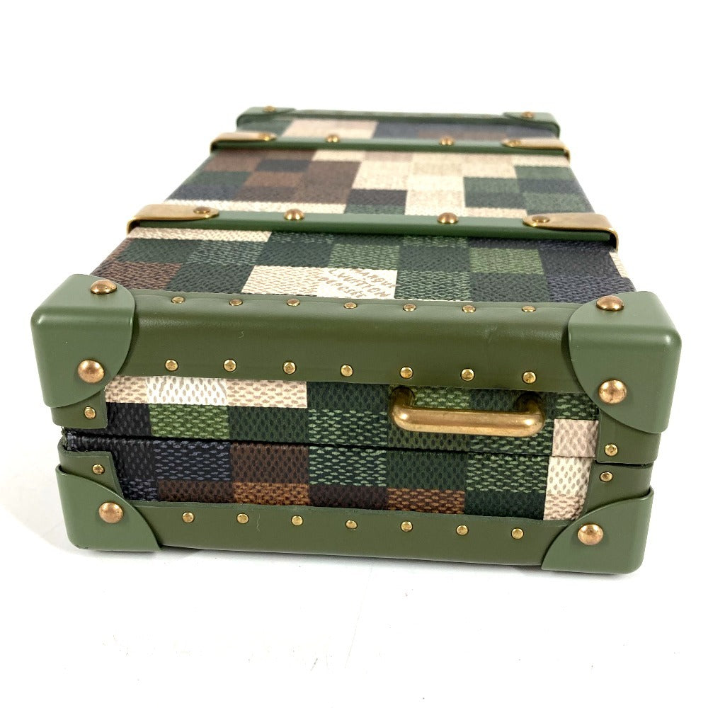 LOUIS VUITTON M10489 ダモフラージュ ネオウォレットトランク カバン 斜め掛け 2WAYバッグ クラッチバッグ ポーチ ショルダーバッグ レザー ユニセックス カーキ