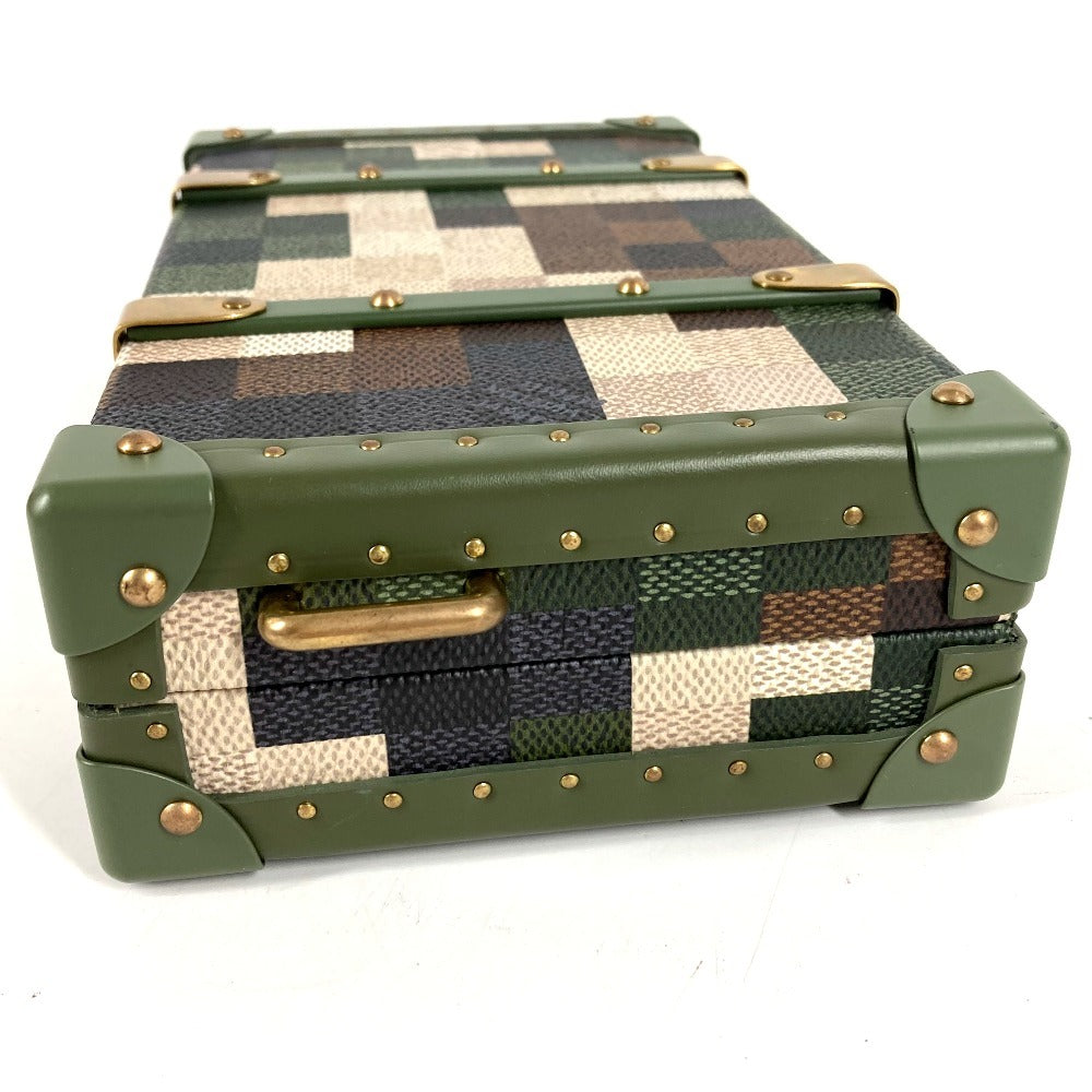 LOUIS VUITTON M10489 ダモフラージュ ネオウォレットトランク カバン 斜め掛け 2WAYバッグ クラッチバッグ ポーチ ショルダーバッグ レザー ユニセックス カーキ