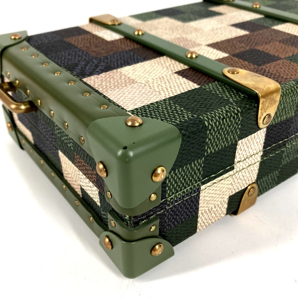 LOUIS VUITTON M10489 ダモフラージュ ネオウォレットトランク カバン 斜め掛け 2WAYバッグ クラッチバッグ ポーチ ショルダーバッグ レザー ユニセックス カーキ