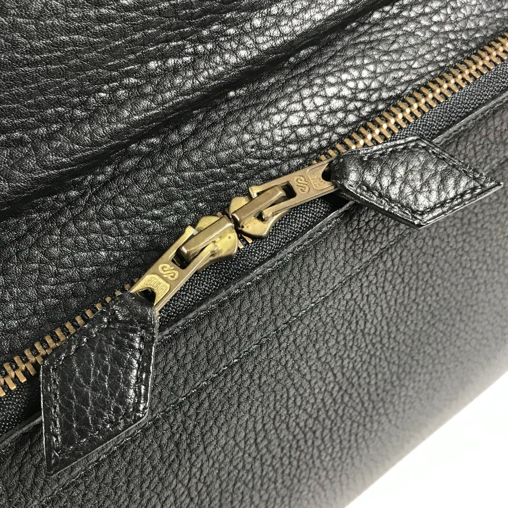 HERMES ヴィンテージ セルヴィエット カバン トートバッグ 書類バッグ ハンドバッグ ビジネスバッグ レザー ユニセックス ブラック