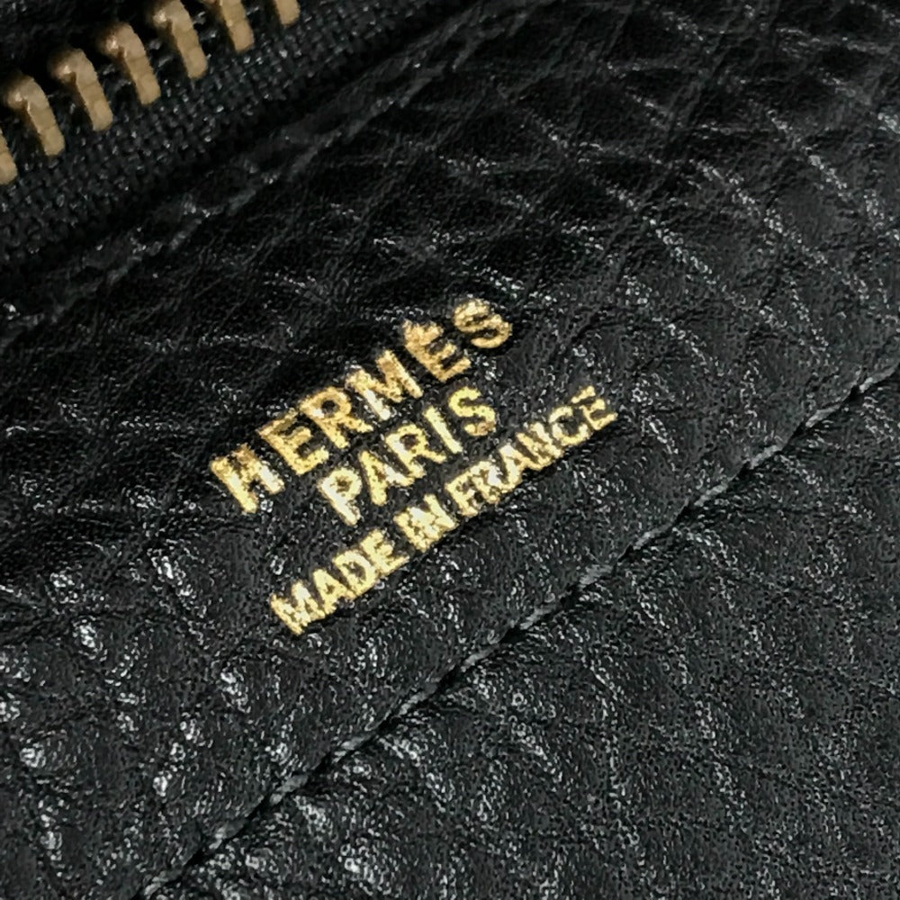 HERMES ヴィンテージ セルヴィエット カバン トートバッグ 書類バッグ ハンドバッグ ビジネスバッグ レザー ユニセックス ブラック