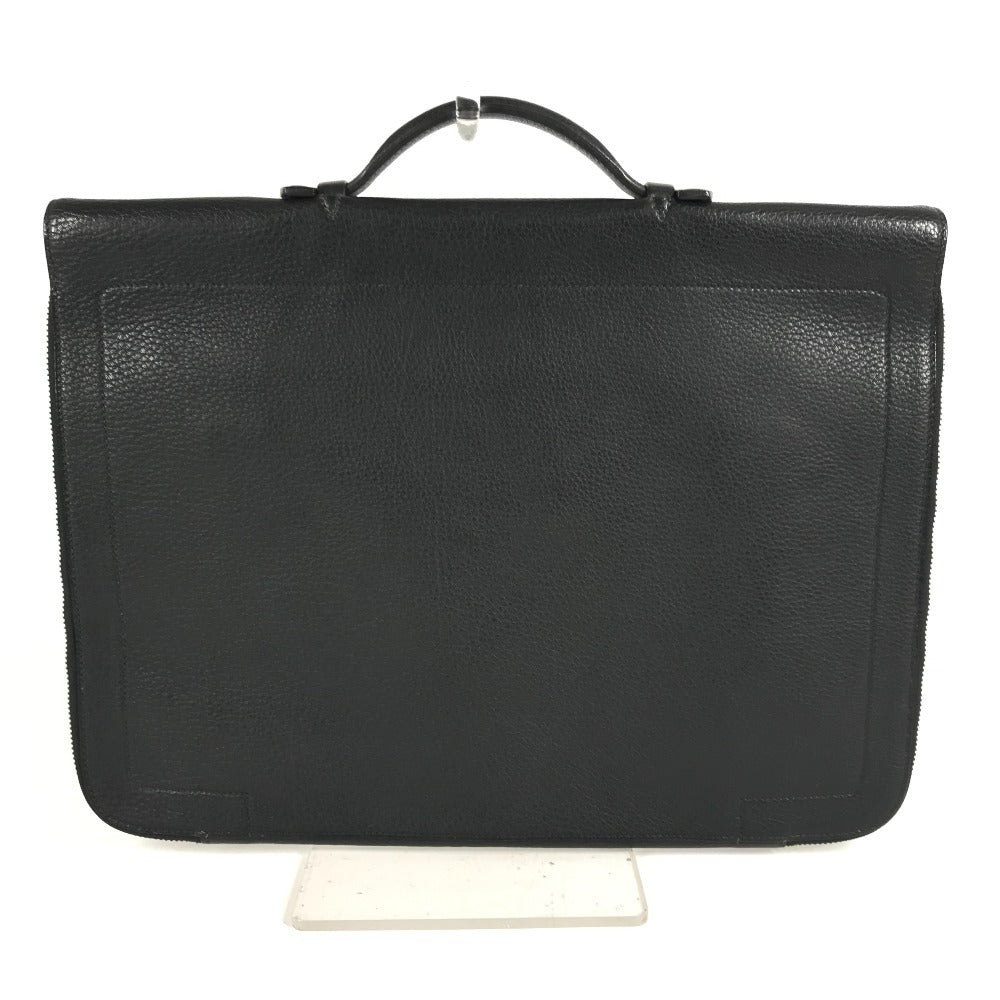 HERMES ヴィンテージ セルヴィエット カバン トートバッグ 書類バッグ ハンドバッグ ビジネスバッグ レザー ユニセックス ブラック