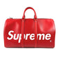 LOUIS VUITTON M53419 エピ supreme シュプリーム コラボ キーポルバンドリエール45 旅行バッグ トラベルバッグ カバン ボストンバッグ エピレザー メンズ レッド