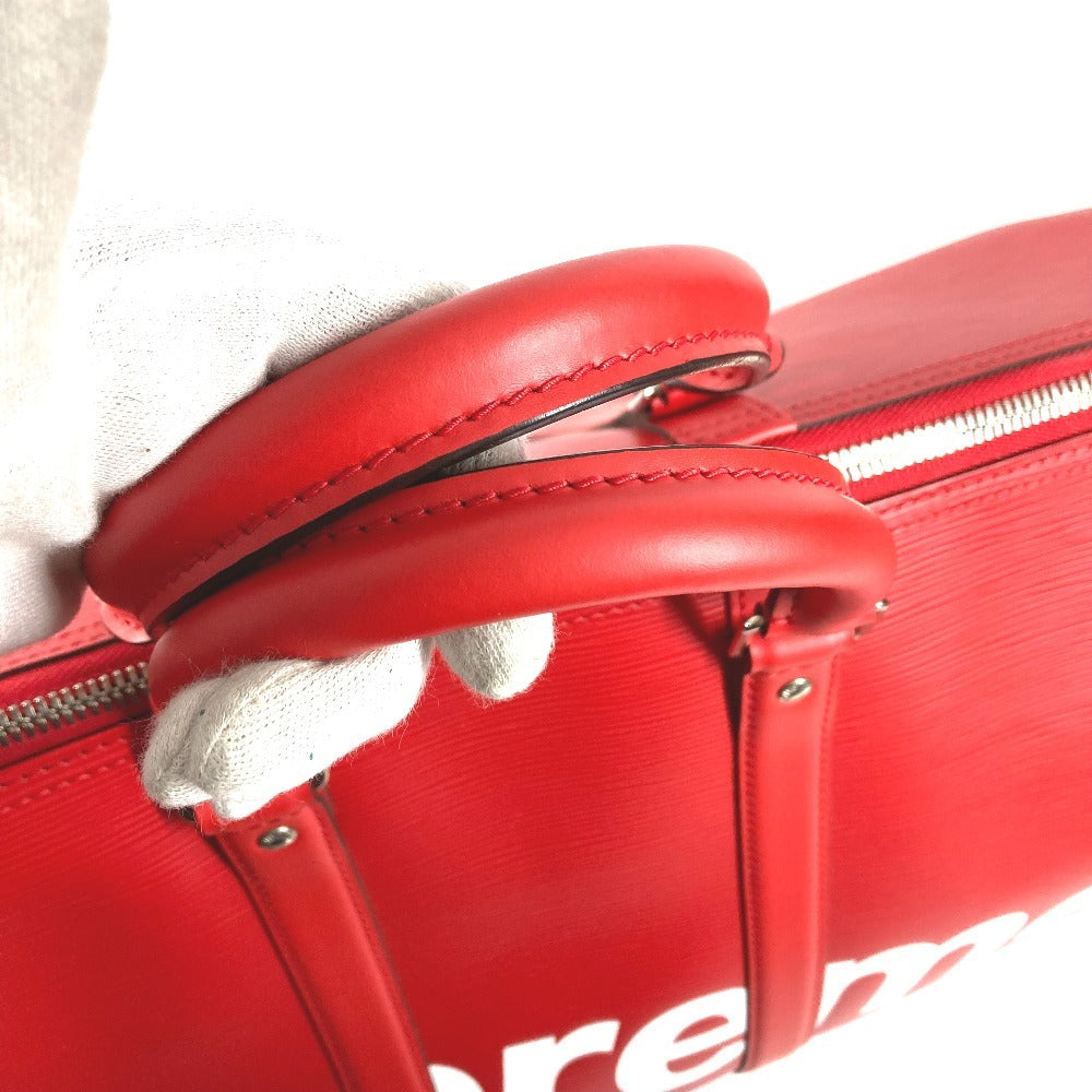 LOUIS VUITTON M53419 エピ supreme シュプリーム コラボ キーポルバンドリエール45 旅行バッグ トラベルバッグ カバン ボストンバッグ エピレザー メンズ レッド