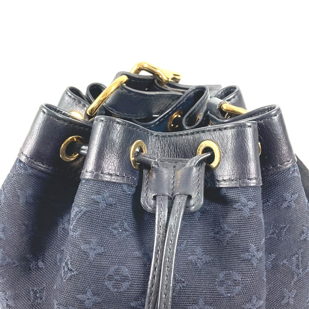 LOUIS VUITTON M92687 モノグラムミニ ノエリー カバン 肩掛け ハンドバッグ 巾着 ショルダーバッグ モノグラムミニキャンバス レディース ネイビー