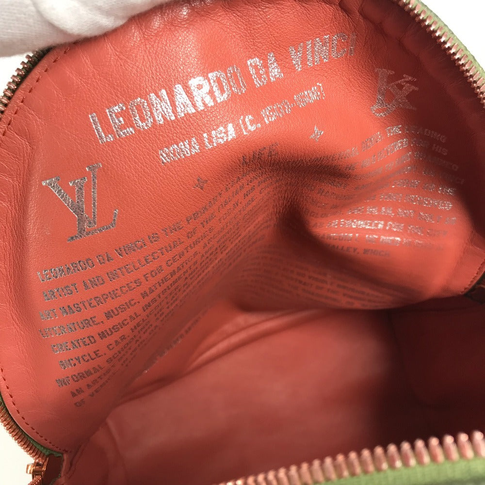 LOUIS VUITTON M43375 マスターズコレクション モナリザ パームスプリングス バックパック カバン リュックサック レザー ユニセックス カーキ