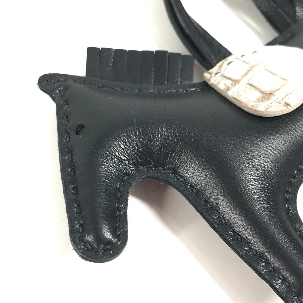 HERMES シュバル ヒマラヤ ロデオ PM タッチ ロデオPM 馬 バッグチャーム チャーム アニョーミロ ユニセックス ブラック/ヒマラヤ ブラック