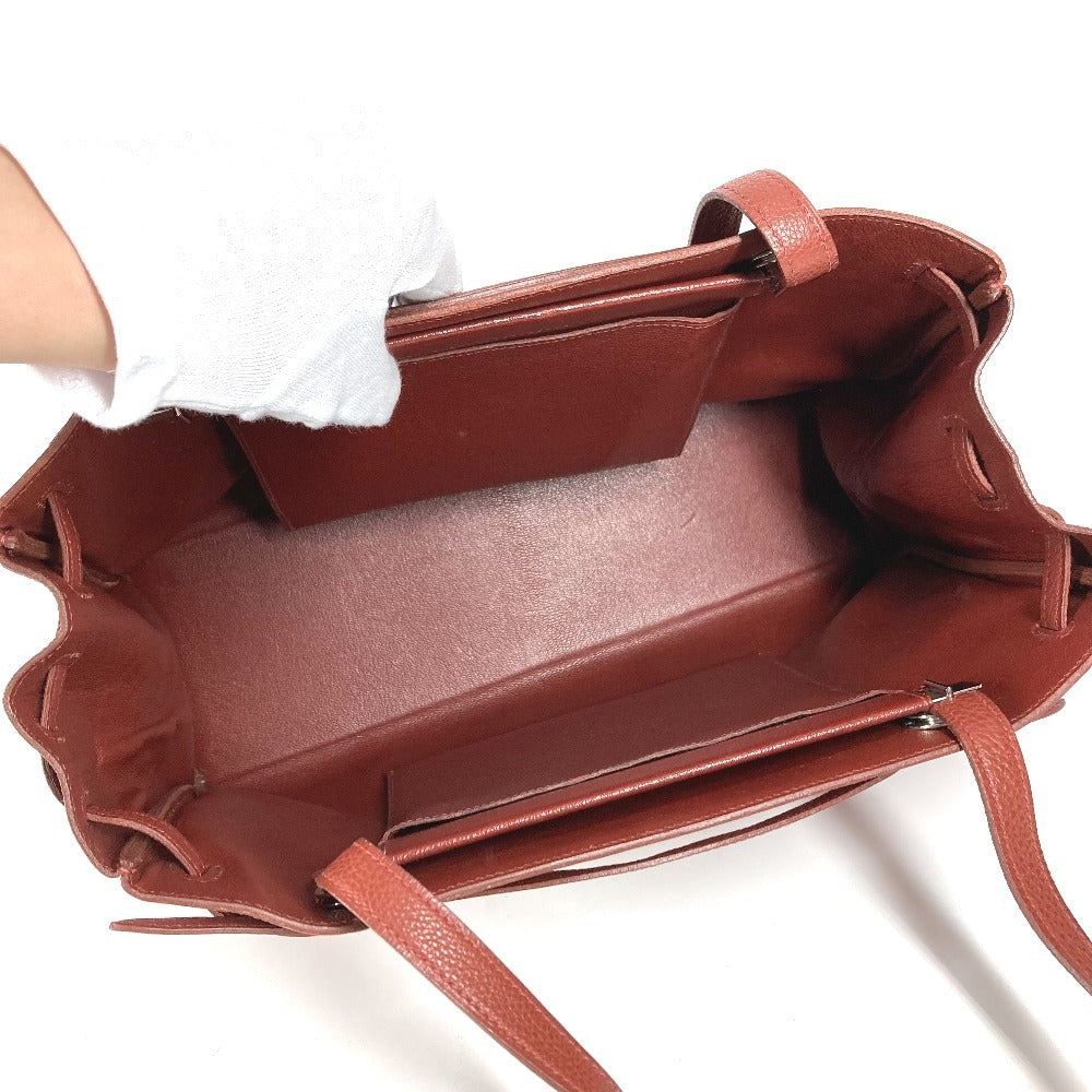 HERMES セリエ 金具 カバナ カバン トートバッグ 肩掛け ショルダーバッグ レザー ユニセックス ブラウン系