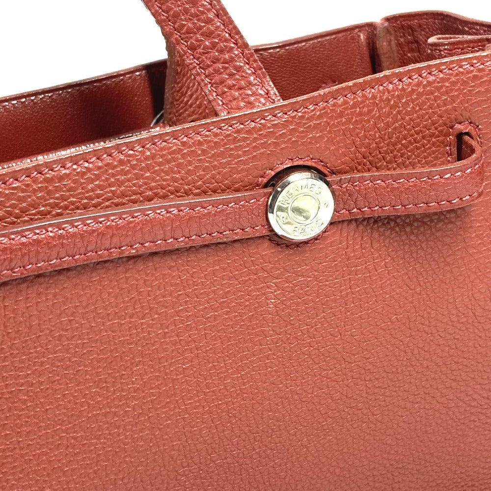 HERMES セリエ 金具 カバナ カバン トートバッグ 肩掛け ショルダーバッグ レザー ユニセックス ブラウン系