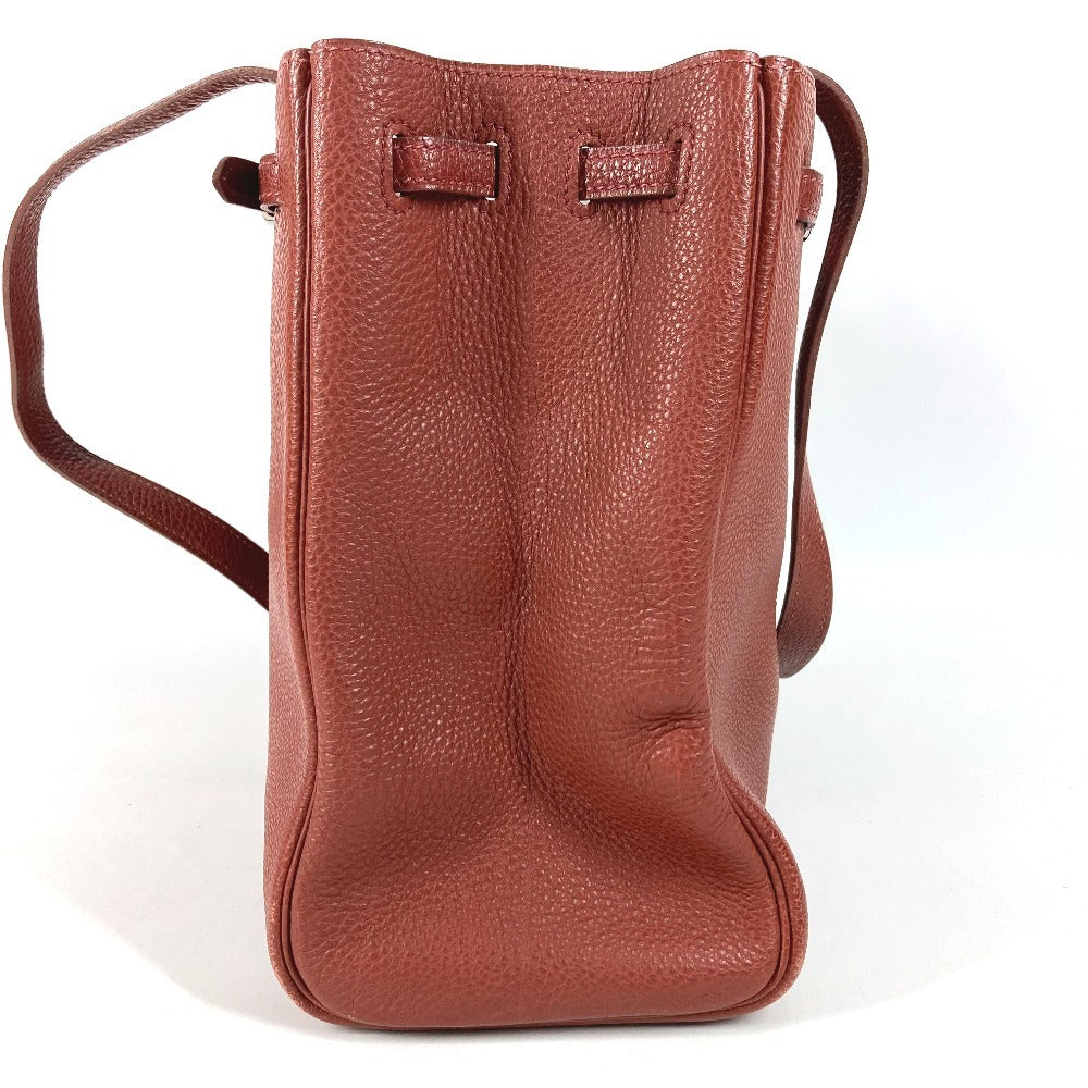 HERMES セリエ 金具 カバナ カバン トートバッグ 肩掛け ショルダーバッグ レザー ユニセックス ブラウン系
