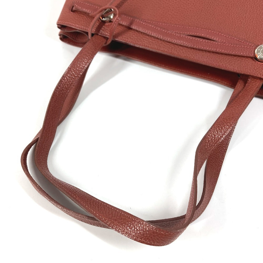 HERMES セリエ 金具 カバナ カバン トートバッグ 肩掛け ショルダーバッグ レザー ユニセックス ブラウン系