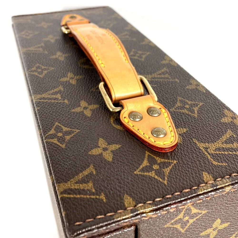 LOUIS VUITTON Monogram Wine Case Bag Trunk Interior Box BOX Handbag Monogram Canvas Unisex Brown