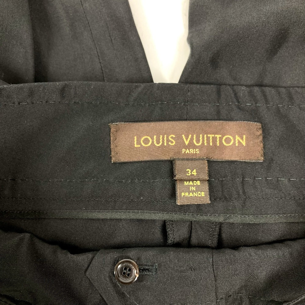 LOUIS VUITTON ロゴ 金具 ハーフパンツ ボトムス アパレル パンツ シルク レディース ブラック