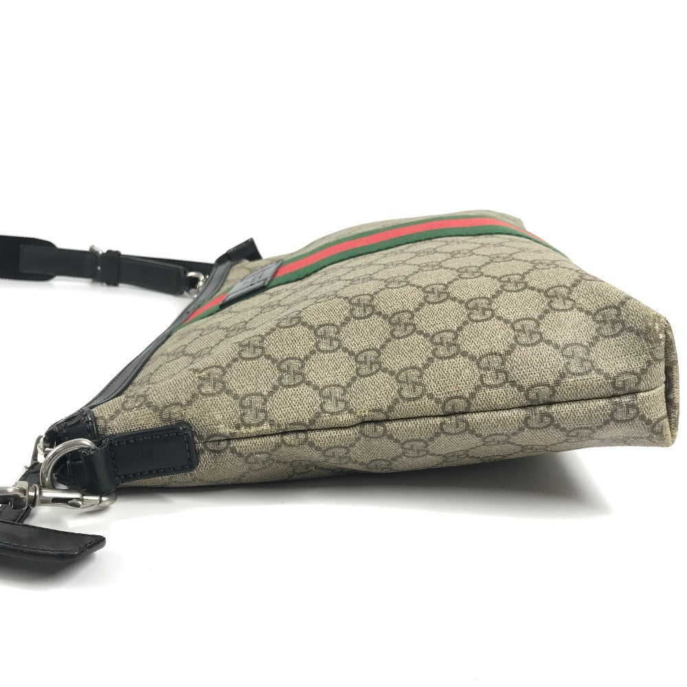 GUCCI 523335 Sherry Line GG Supreme Medium Crossbody Bag Shoulder Bag GG Supreme Canvas Unisex Beige