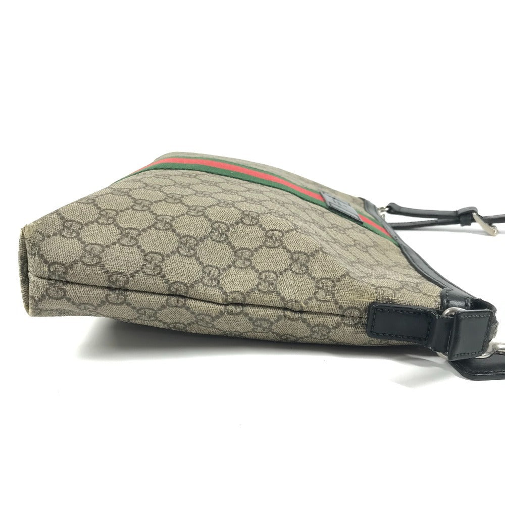 GUCCI 523335 Sherry Line GG Supreme Medium Crossbody Bag Shoulder Bag GG Supreme Canvas Unisex Beige