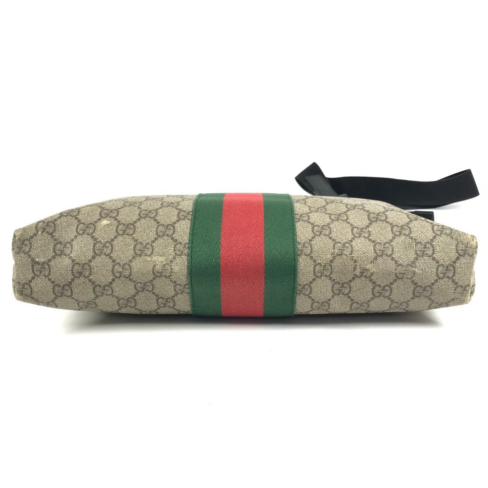 GUCCI 523335 Sherry Line GG Supreme Medium Crossbody Bag Shoulder Bag GG Supreme Canvas Unisex Beige