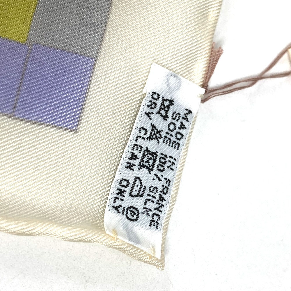 HERMES BOLDUC AU CARRE ボルデュックリボン カレ90 カレ 90 スカーフ シルク ユニセックス マルチカラー