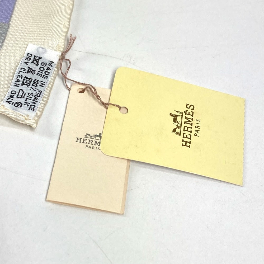 HERMES BOLDUC AU CARRE ボルデュックリボン カレ90 カレ 90 スカーフ シルク ユニセックス マルチカラー