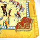 HERMES Real Escuela Andaluza Del Arte Ecuestre 王立アンダルシア馬術学校 カレ90 カレ 90 スカーフ シルク ユニセックス オレンジ