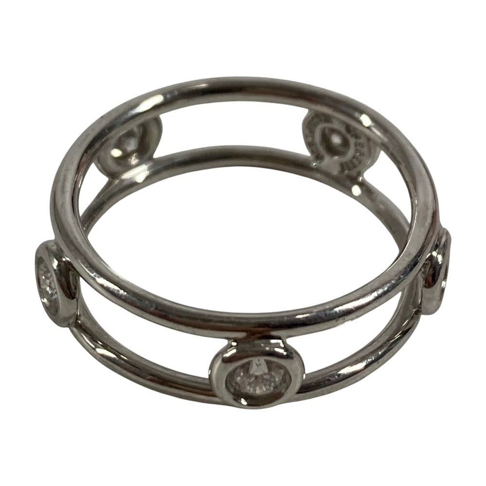 TIFFANY&Co. 5P ダイヤ ダイヤモンド バイザヤード ダブルワイヤーリング アクセサリー ジュエリー プラチナ リング・指輪 Pt950 レディース シルバー