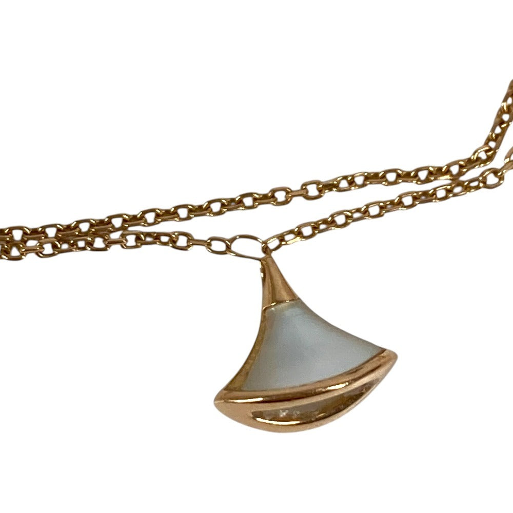 BVLGARI Diva Dream Bracelet Shell Accessory Jewelry Double Strand K18 18K Gold Bracelet Au750 Ladies Pink Gold