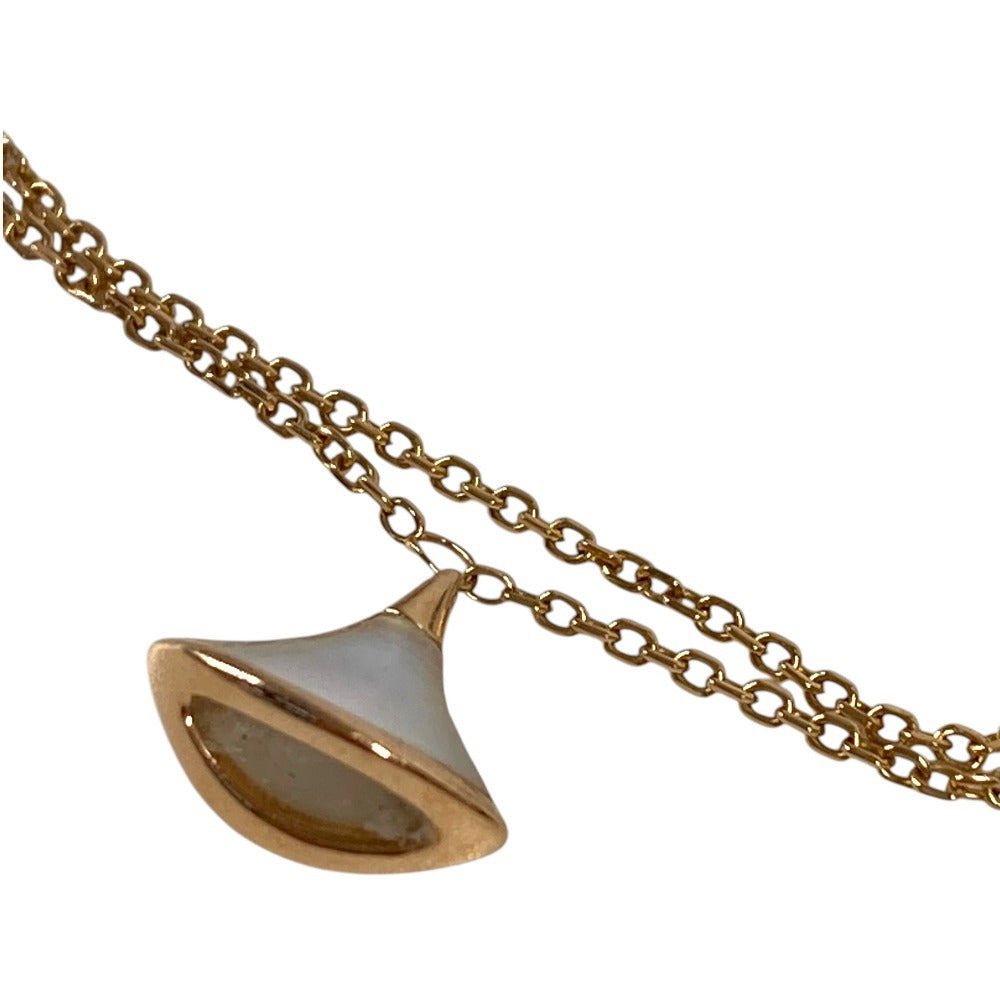 BVLGARI Diva Dream Bracelet Shell Accessory Jewelry Double Strand K18 18K Gold Bracelet Au750 Ladies Pink Gold