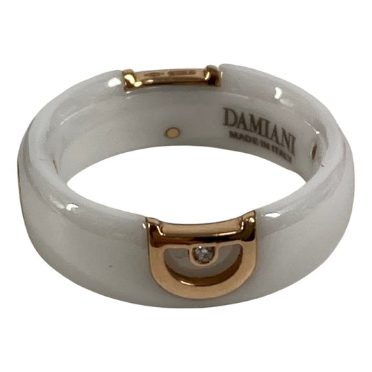 Damiani 20087249 1PD D.ICON Dアイコン リング ダイヤモンド アクセサリー ジュエリー リング・指輪 セラミック メンズ ホワイト